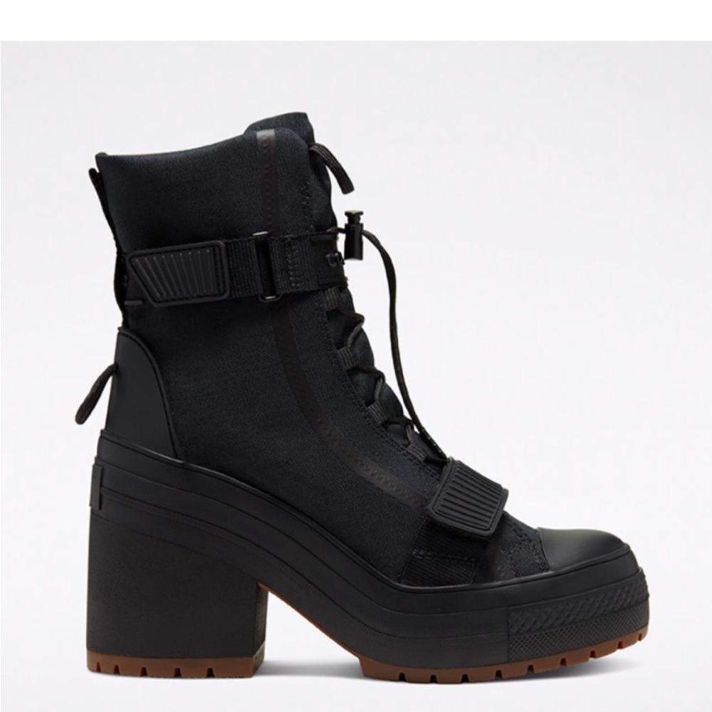 Platform Converse Lace Up Boots
